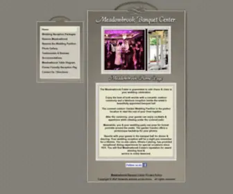 Meadowbrookbanquetcenter.com(Meadowbrook Home) Screenshot