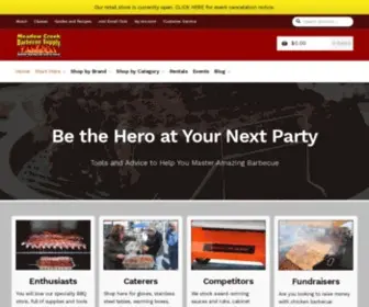 MeadowcreekbbQsupply.com(Meadow Creek Barbecue Supply) Screenshot