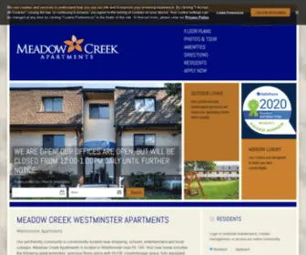 Meadowcreekwestminster.com(Meadow Creek Apartments) Screenshot