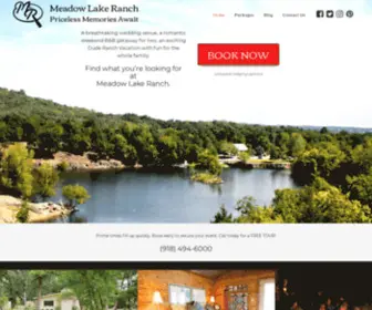 Meadowlakeranch.com(Oklahoma's premier Bed and Breakfast) Screenshot