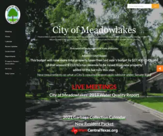 Meadowlakestexas.org(City of Meadowlakes) Screenshot