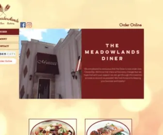 Meadowlandsdiner.net(HOME) Screenshot