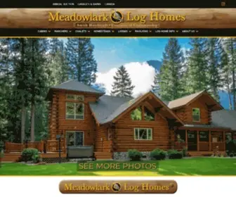 Meadowlarkloghomes.com(Montana Log Homes) Screenshot