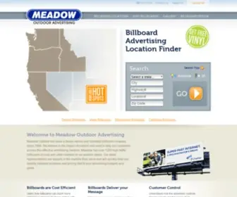 Meadowoutdoor.com(Meadow Outdoor Advertising) Screenshot