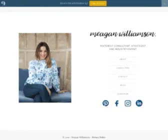 Meaganwilliamson.com(Pinterest Marketing Strategist and Expert) Screenshot