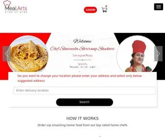 Mealarts.com(Home) Screenshot