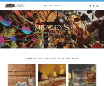 Mealeysinely.com(Mealeys Gift And Sauna Shop) Screenshot