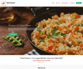 Mealpassion.com.au(Order Online from the best Meal Passion) Screenshot