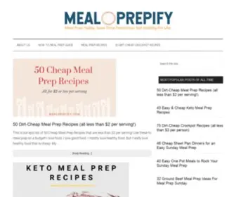 Mealprepify.com(Meal Prepify) Screenshot