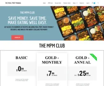Mealprepmanual.com(The Meal Prep Manual) Screenshot