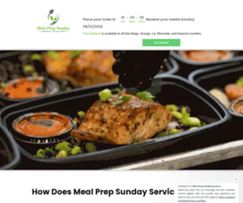 Mealprepsundayservices.com(Meal Prep Sunday) Screenshot