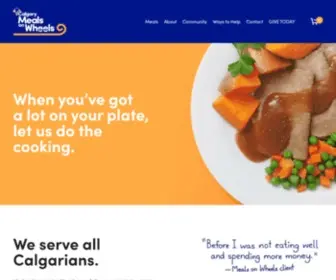 Mealsonwheels.com(Calgary Meals On Wheels) Screenshot