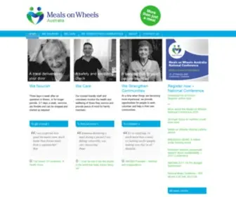 Mealsonwheels.org.au(We are three services in one) Screenshot