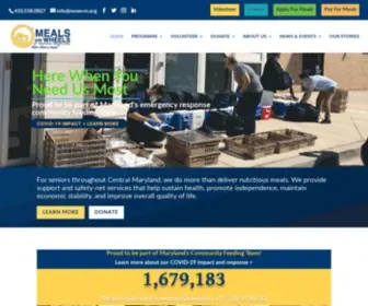 Mealsonwheelsmd.org(Meals on Wheels of Central Maryland) Screenshot