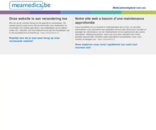 Meamedica.be(Site under maintenance) Screenshot