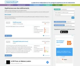 Meamedica.fr(Expériences) Screenshot