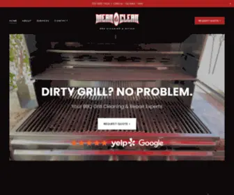 Meancleanbbq.com(Mean Clean BBQ Cleaning & Repair) Screenshot