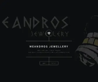 Meandros-Jewellery.com(Gold Jewellery in Potos Thassos) Screenshot