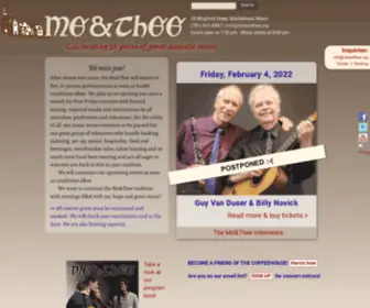 Meandthee.org(Me&Thee Music) Screenshot