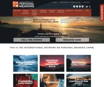 Meaning.ca(International Network on Personal Meaning) Screenshot