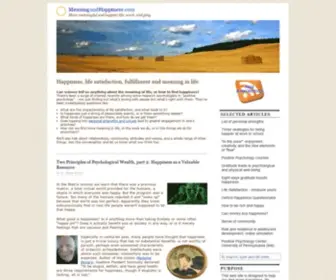 Meaningandhappiness.com(Meaning and) Screenshot