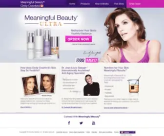 Meaningfulbeauty.ca(Diminish visible signs of aging with Meaningful Beauty®) Screenshot