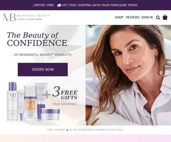 Meaningfulbeauty.com(Diminish visible signs of aging with Meaningful Beauty®) Screenshot
