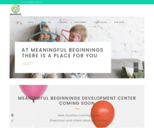 Meaningfulbeginnings.org(Meaningful Beginnings) Screenshot