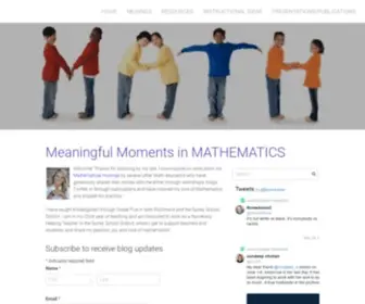 Meaningfulmathmoments.com(Reflections of an Elementary Mathematics teacher) Screenshot