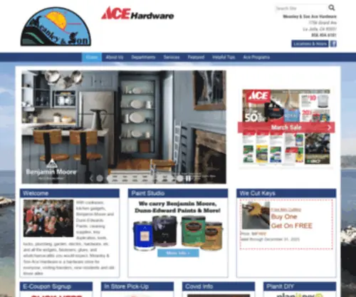 Meanleyace.com(Meanley & Son Ace Hardware) Screenshot