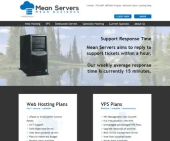 Meanservers.com(Mean Servers provides Unmetered VPS (Virtual Private Servers)) Screenshot