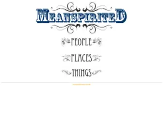 Meanspirited.net(Self worship) Screenshot