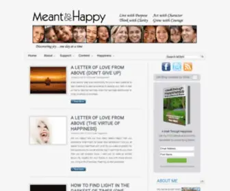 Meanttobehappy.com(One day at a time) Screenshot