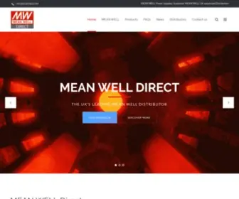 Meanwelldirect.co.uk(MEAN WELL Power Supplies) Screenshot