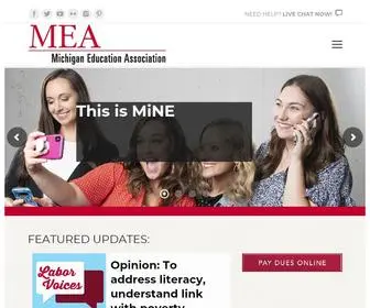 Mea.org(Michigan Education Association) Screenshot