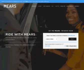 Mears.com(Car, Limo, Bus Charter, Shuttle & Taxi Services) Screenshot