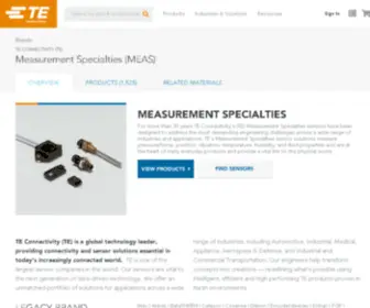 Meas-Spec.com(Measurement Specialties) Screenshot