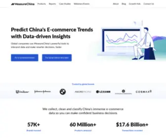 Measurecommerce.ai(Predict Beauty Trends in Asia with Statistics) Screenshot