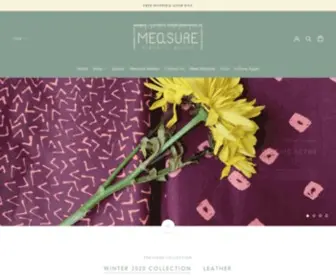 Measurefabric.com(A fabric parlor) Screenshot