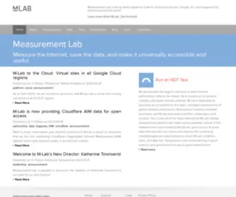 Measurementlab.net(M-Lab) Screenshot