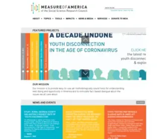 Measureofamerica.org(Our mission) Screenshot