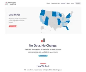Measuresforjustice.org(Measures for Justice) Screenshot
