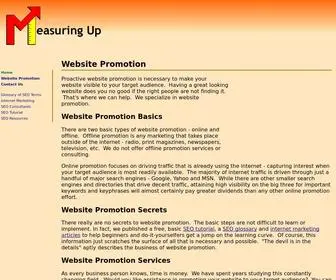 Measuring-UP.com(Website Promotion) Screenshot