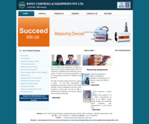 Measuringequipments.net(Measuring Equipments) Screenshot