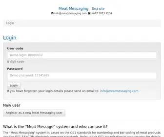 Meatmessaging.info(Test site) Screenshot