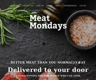 Meatmondays.com.au(Meat Mondays online subscription meat box delivery) Screenshot