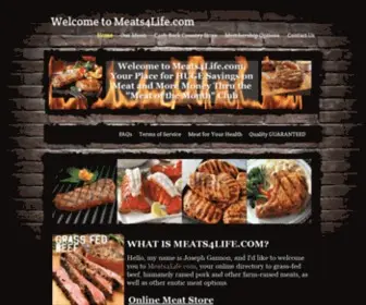 Meats4Life.com(Meat home delivery) Screenshot