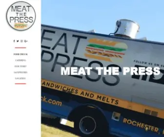 Meatthepress.com(The Meat The Press food truck) Screenshot