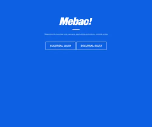 Mebac.com.ar(Mebac) Screenshot