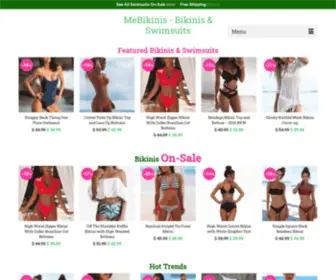 Mebikinis.com(High waisted bikini bottoms) Screenshot